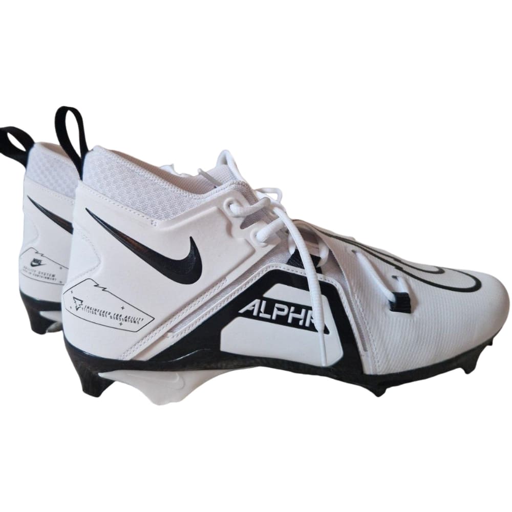 Playmaker Base: American Football Schuhe Nike Alpha Menace Pro 3 Weiß-Schwarz Produktbild